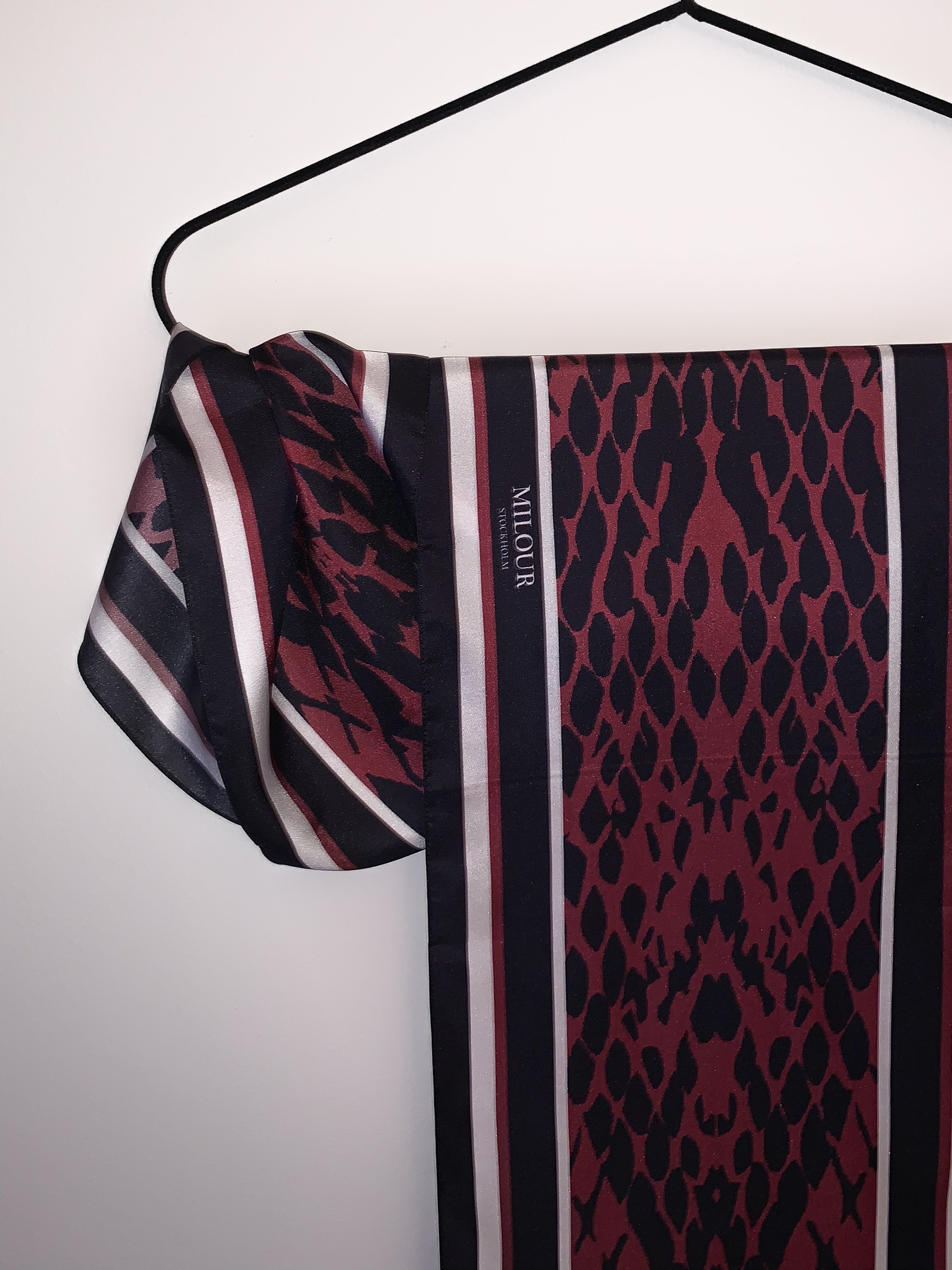 Silk Scarf - Red Snake