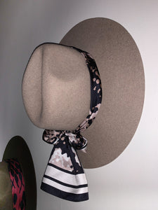 Silk Scarf - Beige Snake