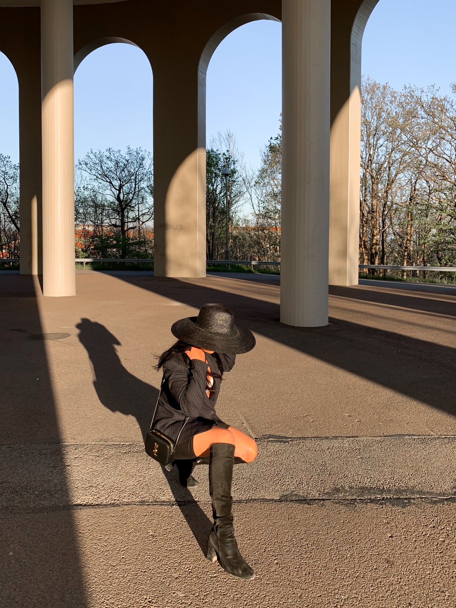 MS Straw Fedora | Black