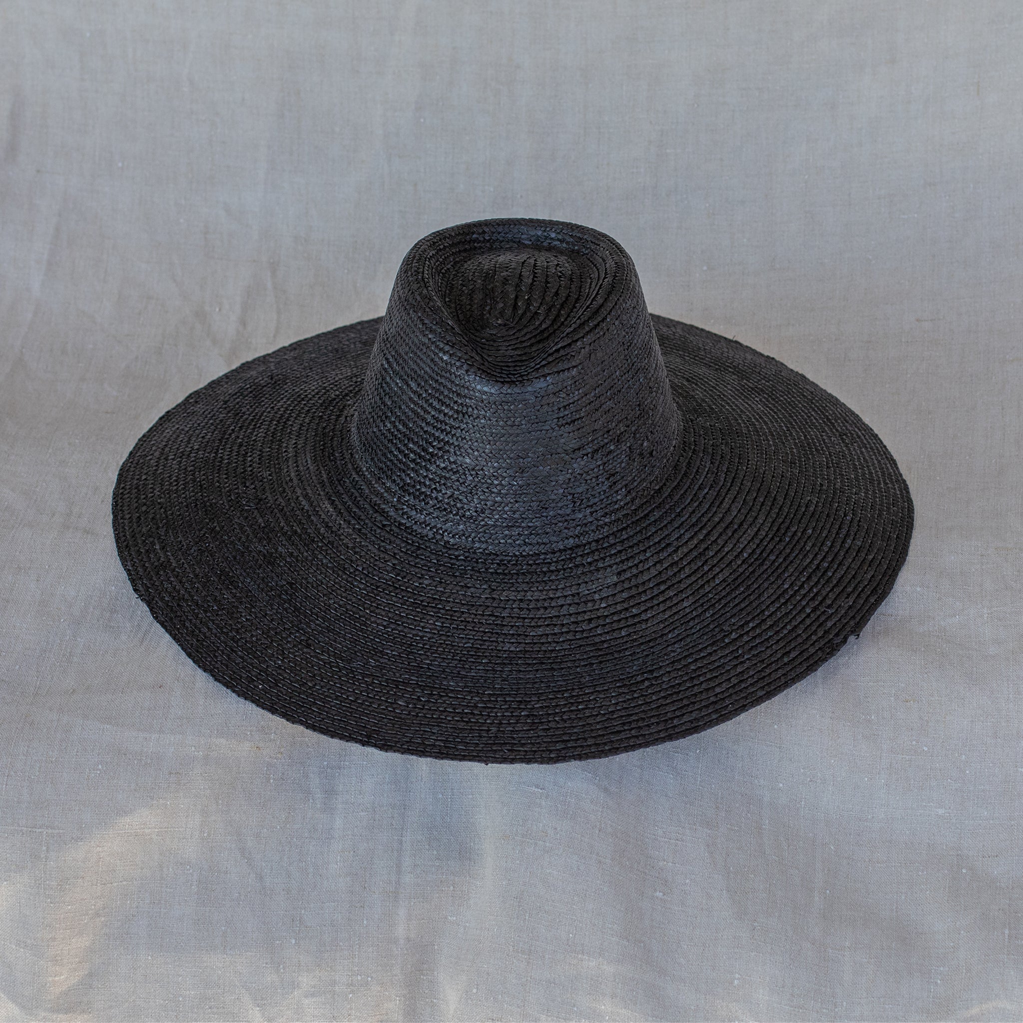 MS Straw Fedora | Black