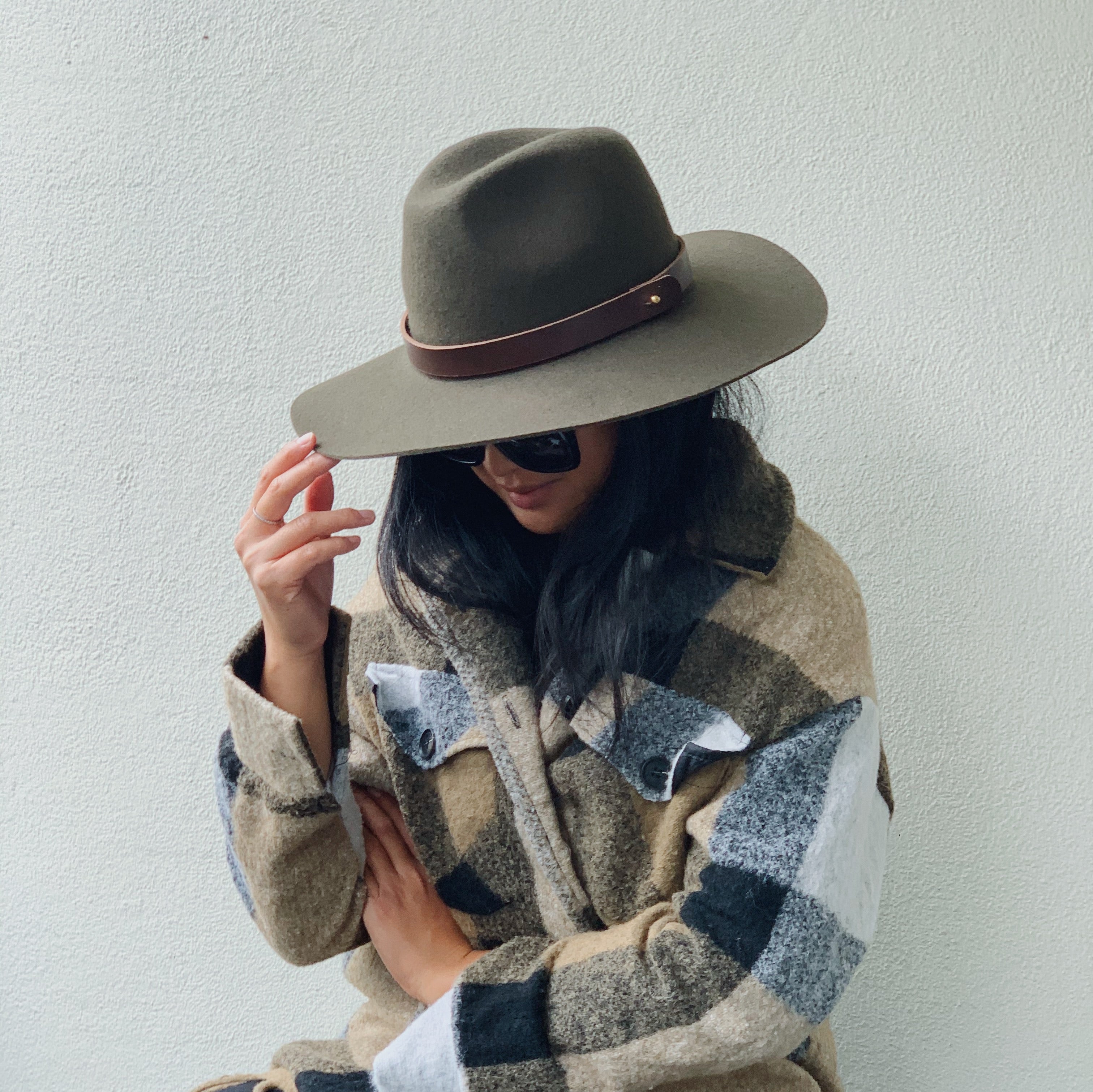 Hat band - Leather - Brown