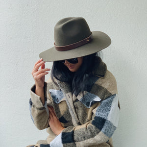Hat band - Leather - Brown