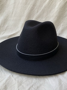 Hat band - Leather - Black