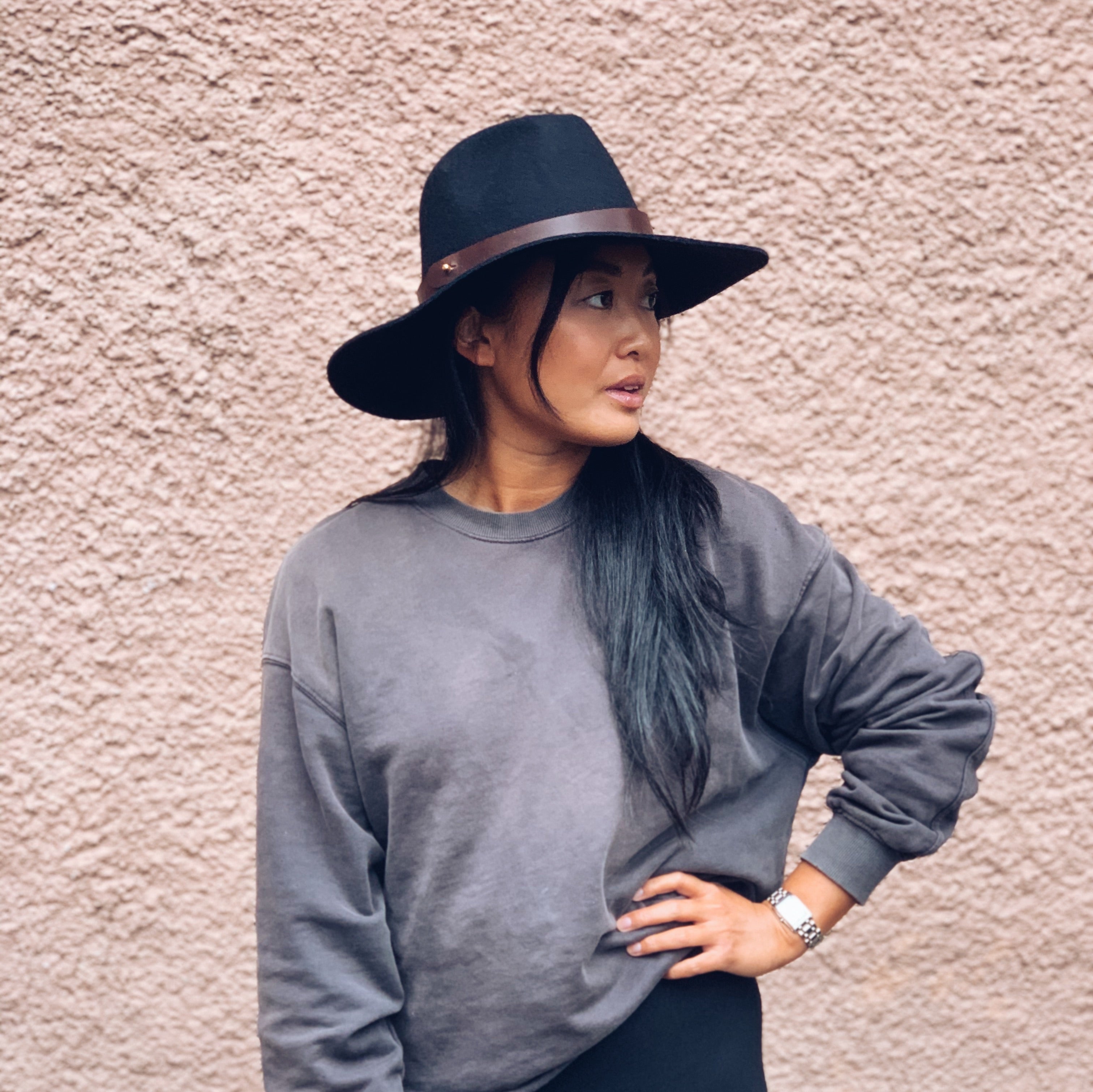 Hat band - Leather - Brown