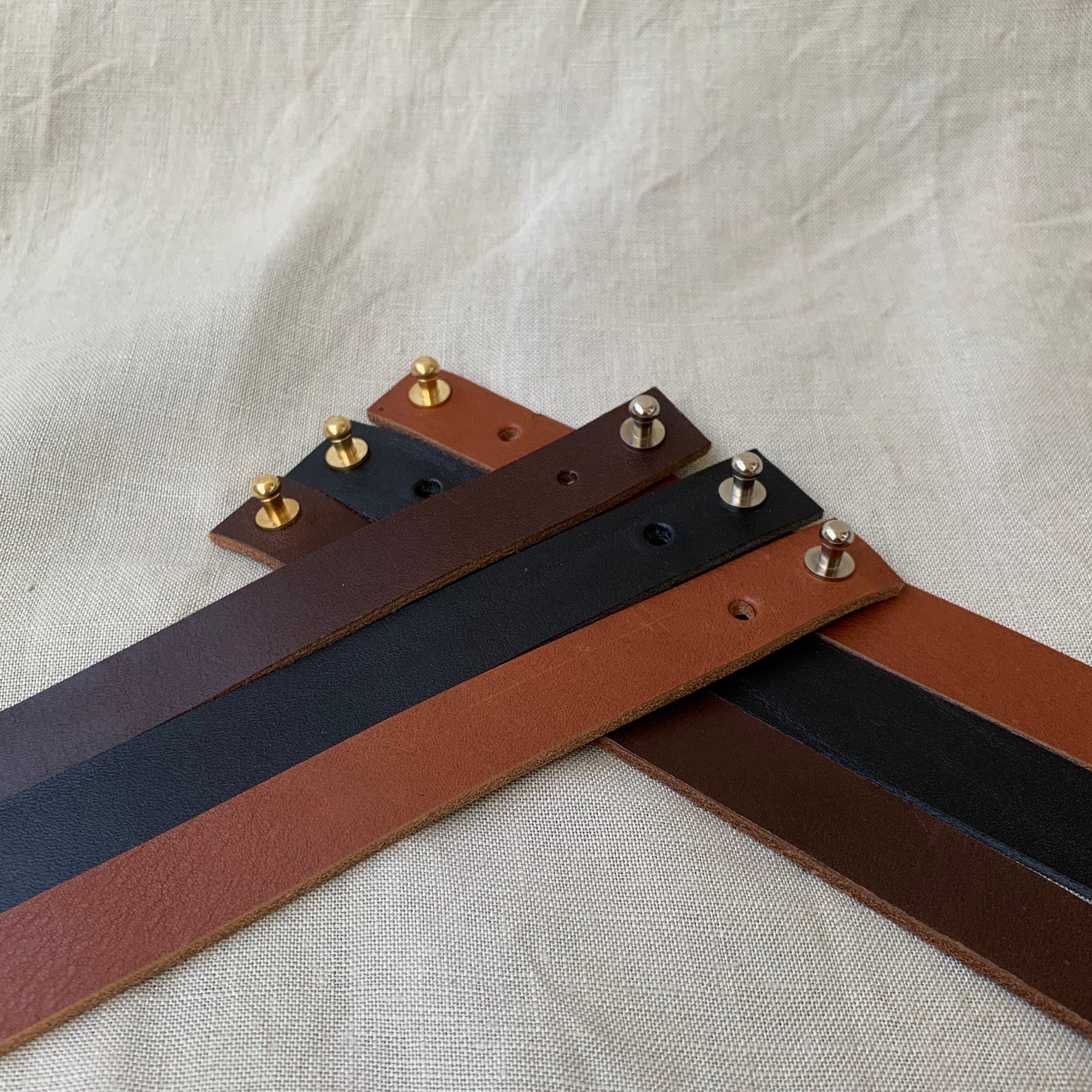 Hat band - Leather - Black