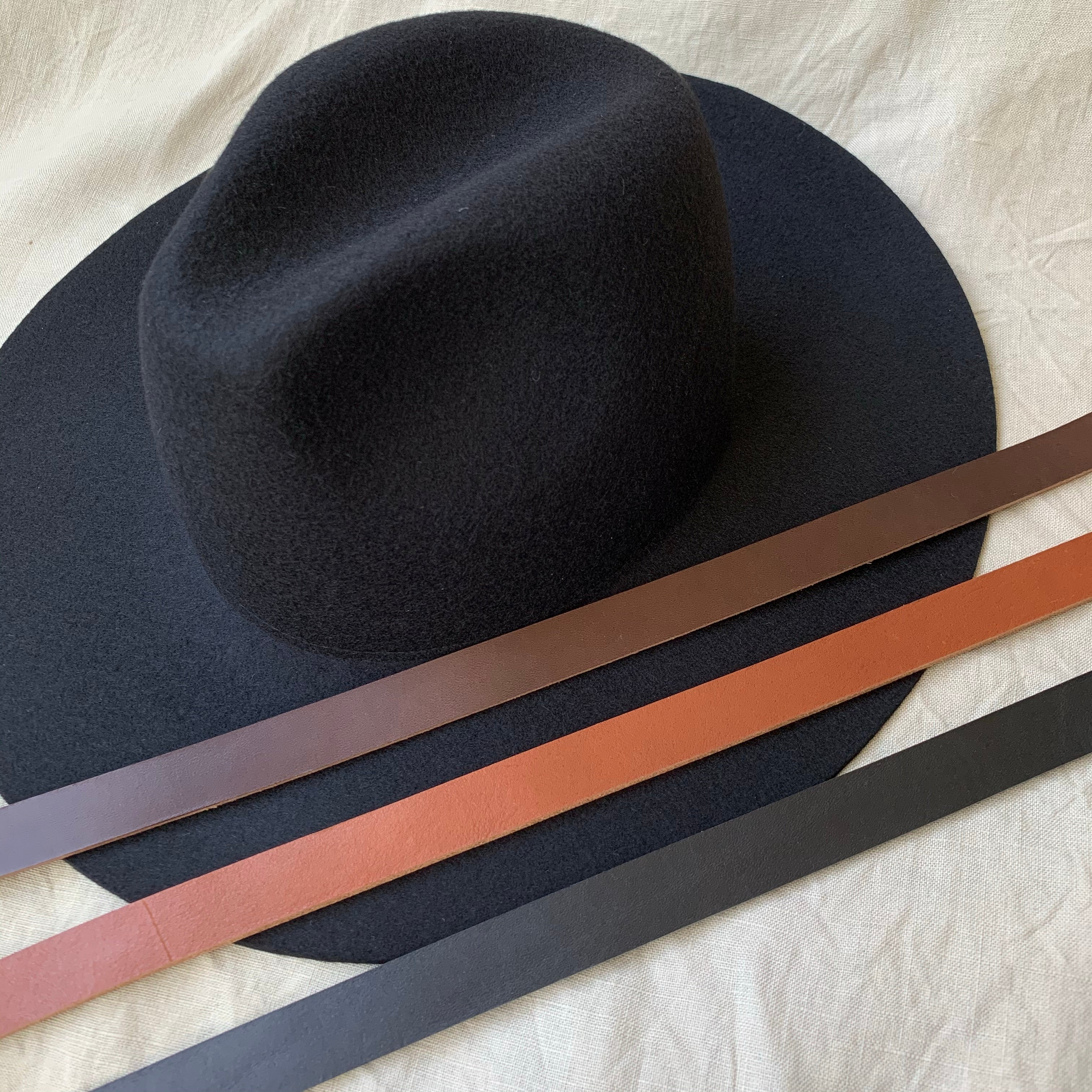 Hat band - Leather - Brown