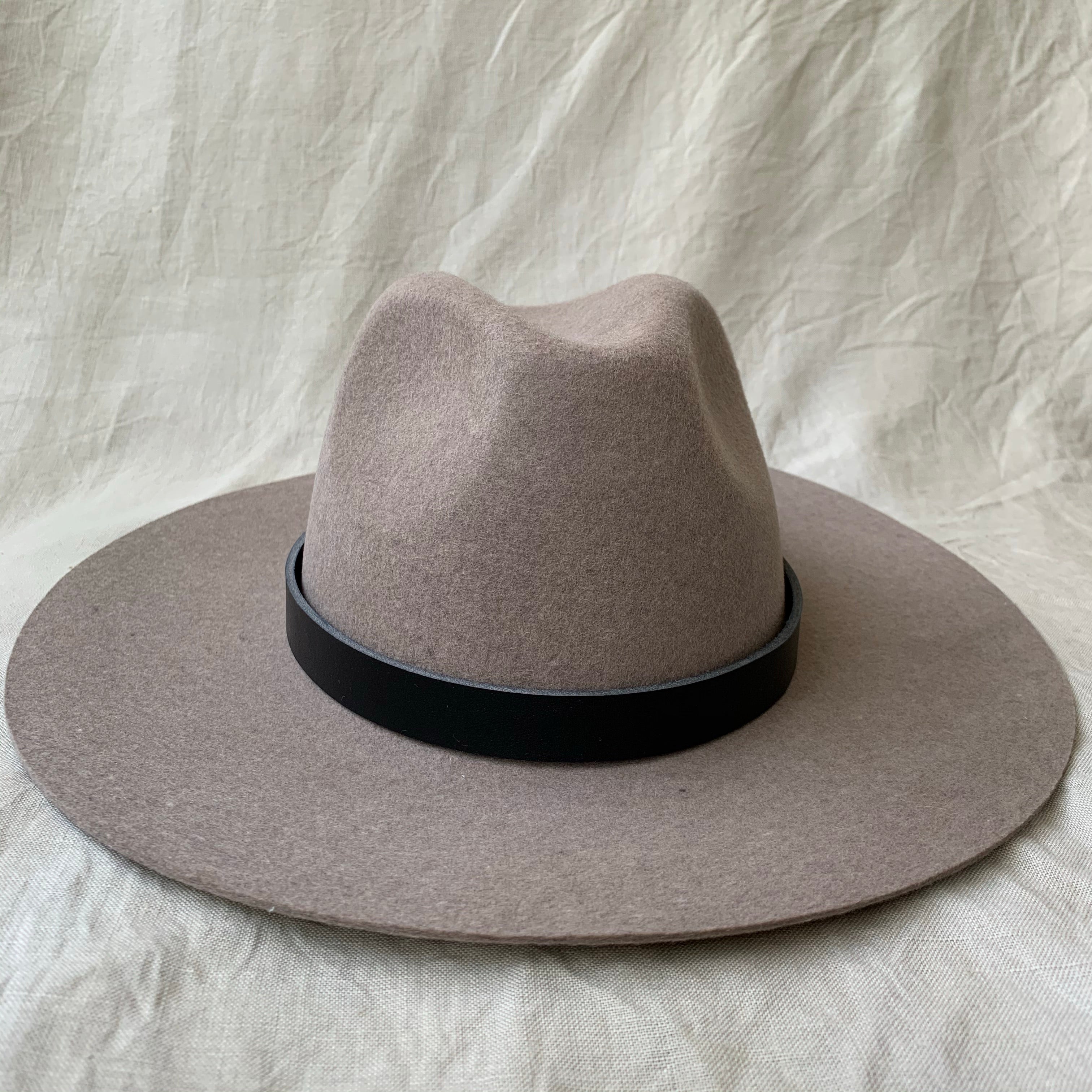 Hat band - Leather - Black
