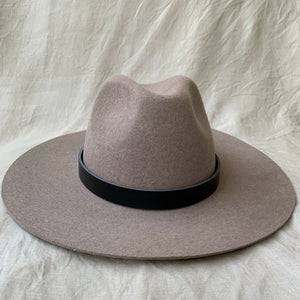 Hat band - Leather - Black