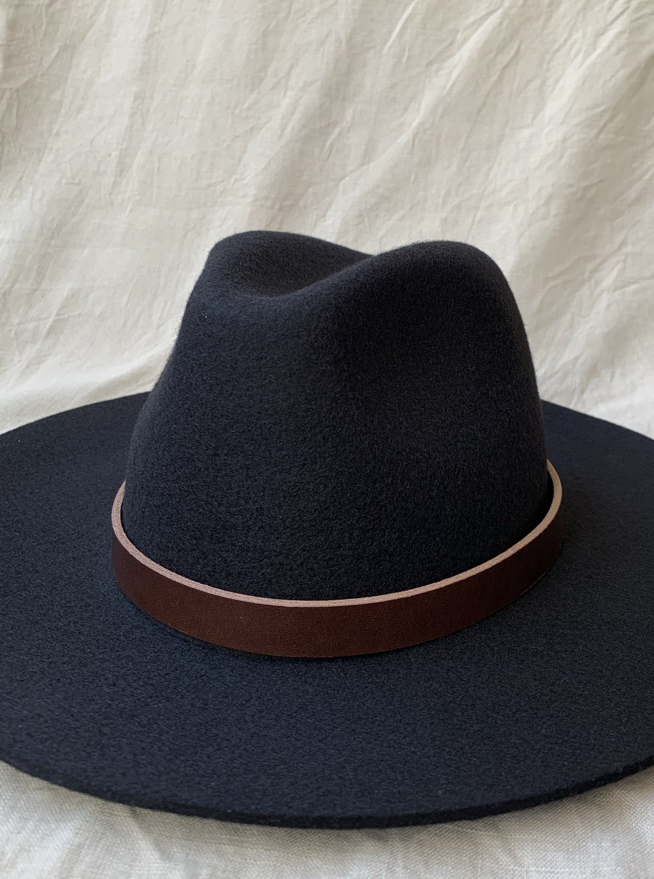 Hat band - Leather - Brown